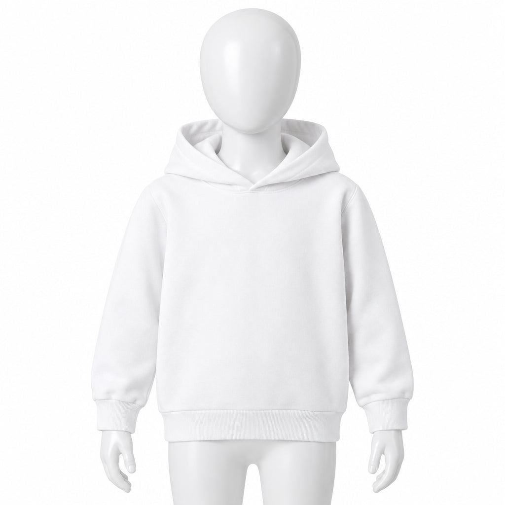 Sweat-shirt à capuche uni pour enfants (garçons et filles) en pur coton – Nouveauté printemps-automne