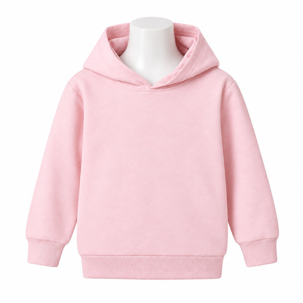 Sweat-shirt à capuche uni pour enfants (garçons et filles) en pur coton – Nouveauté printemps-automne