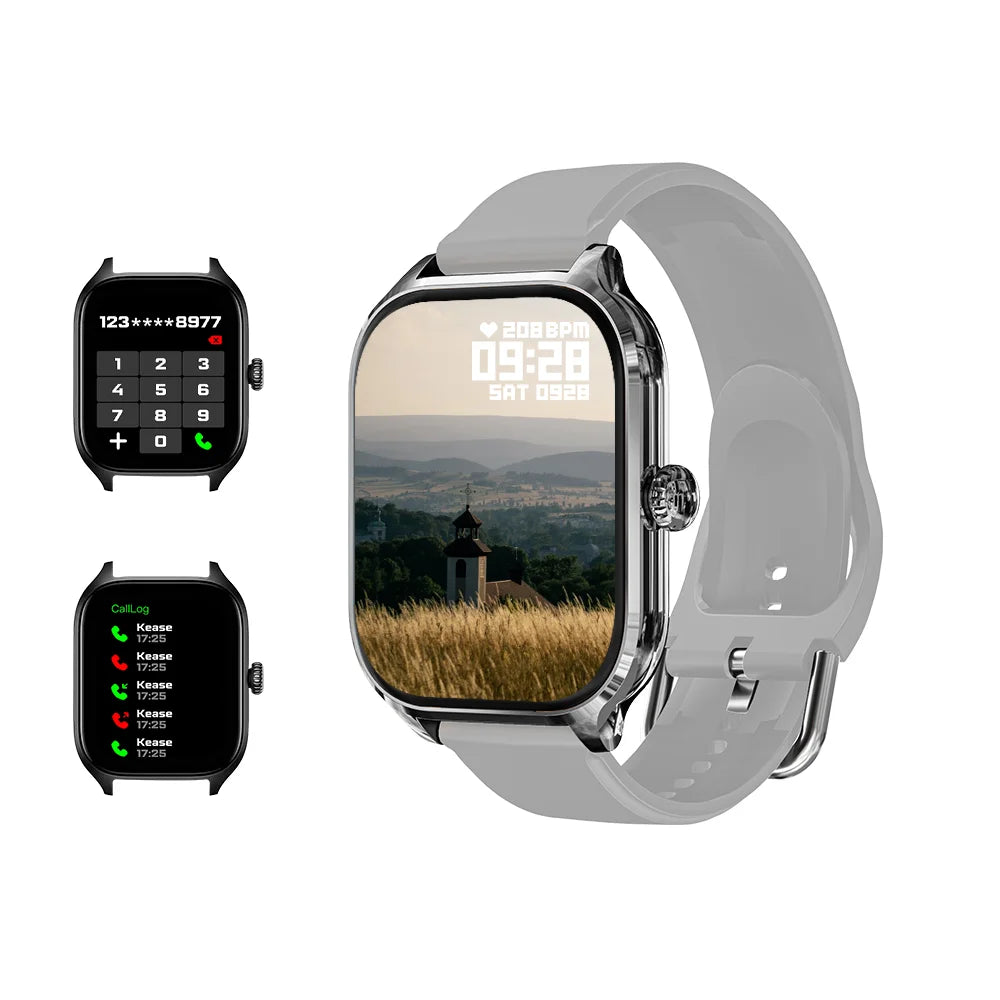 Nouvelle montre connectée LAXASFIT H9 Pro Max : appels via le cadran, suivi des calories, surveillance de la fréquence cardiaque et de l'oxygénation (SpO2), Bluetooth.