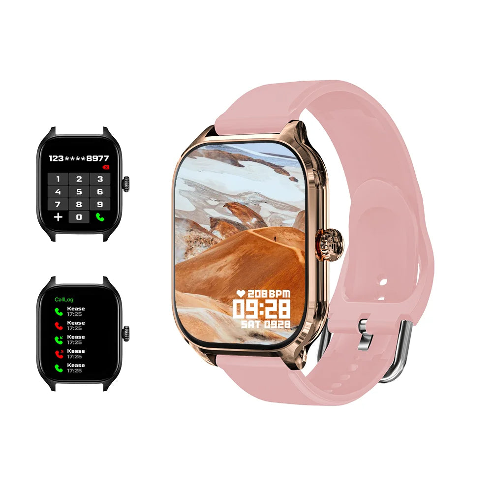 Nouvelle montre connectée LAXASFIT H9 Pro Max : appels via le cadran, suivi des calories, surveillance de la fréquence cardiaque et de l'oxygénation (SpO2), Bluetooth.