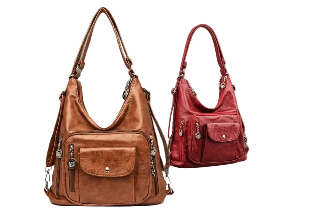 Sac à dos de luxe en cuir pour femme – Idéal pour les cours, les voyages et le quotidien