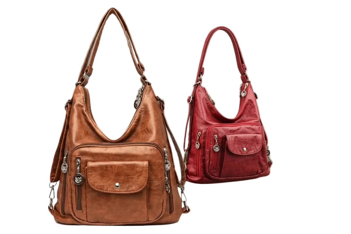Sac à dos de luxe en cuir pour femme – Idéal pour les cours, les voyages et le quotidien