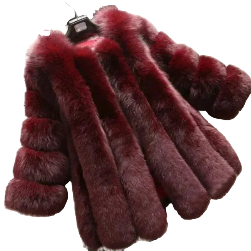 Veste courte et élégante en fausse fourrure pour femme (automne) : couleur unie, coupe oversize, manches longues bouffantes ; un modèle coupe-vent, léger et chaud, idéal pour les trajets quotidiens, les promenades en ville et les rendez-vous au café.