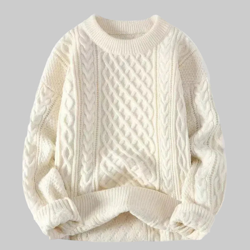 Pull pour homme Automne-Hiver  – Pull rayé décontracté