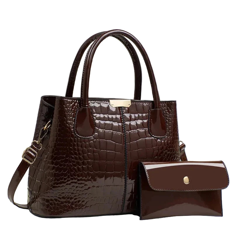 Luxury Designer Ladies Handbags Quality Bright Leather Shoulder Bags for Women 2026 Female Crossbody Bag Purses and Handbags Sac