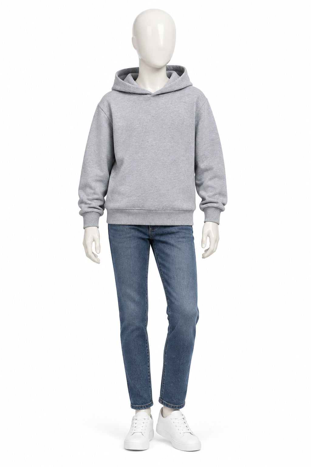 Sweat-shirt à capuche uni pour enfants (garçons et filles) en pur coton – Nouveauté printemps-automne