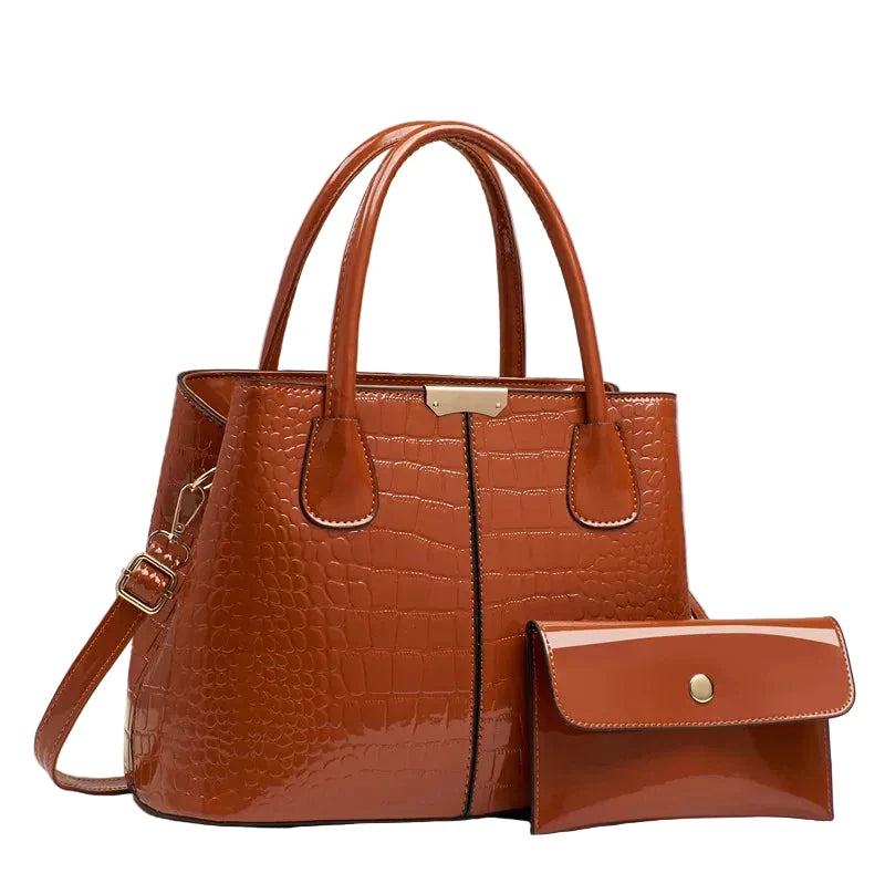 Luxury Designer Ladies Handbags Quality Bright Leather Shoulder Bags for Women 2026 Female Crossbody Bag Purses and Handbags Sac