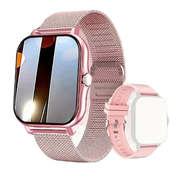 Montre connectée de sport Lenovo (écran 1,83 po) – Étanche, suivi fitness, appels sans fil, suivi de santé – Compatible iOS et Android (hommes/femmes)