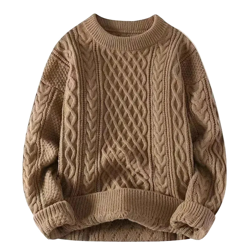 Pull pour homme Automne-Hiver  – Pull rayé décontracté