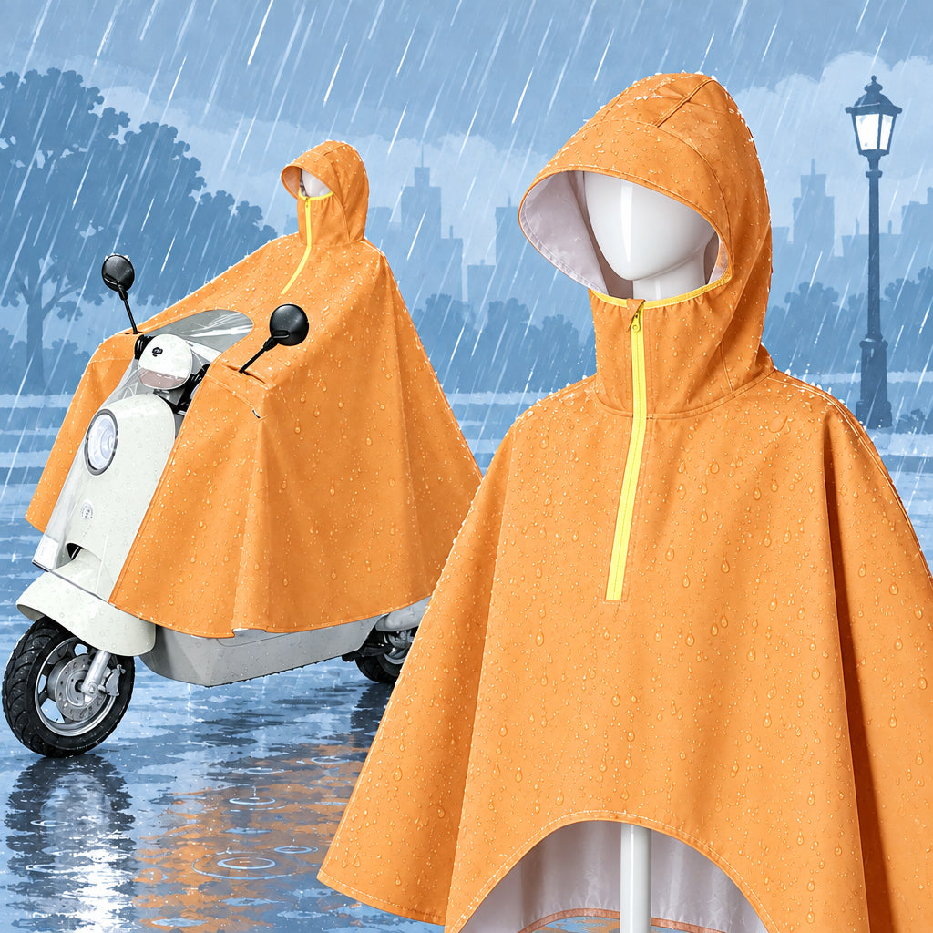 Imperméable  pour conducteur de véhicule électrique – Conception en deux parties, tissu Oxford épais et imperméable, protection contre les fortes pluies.