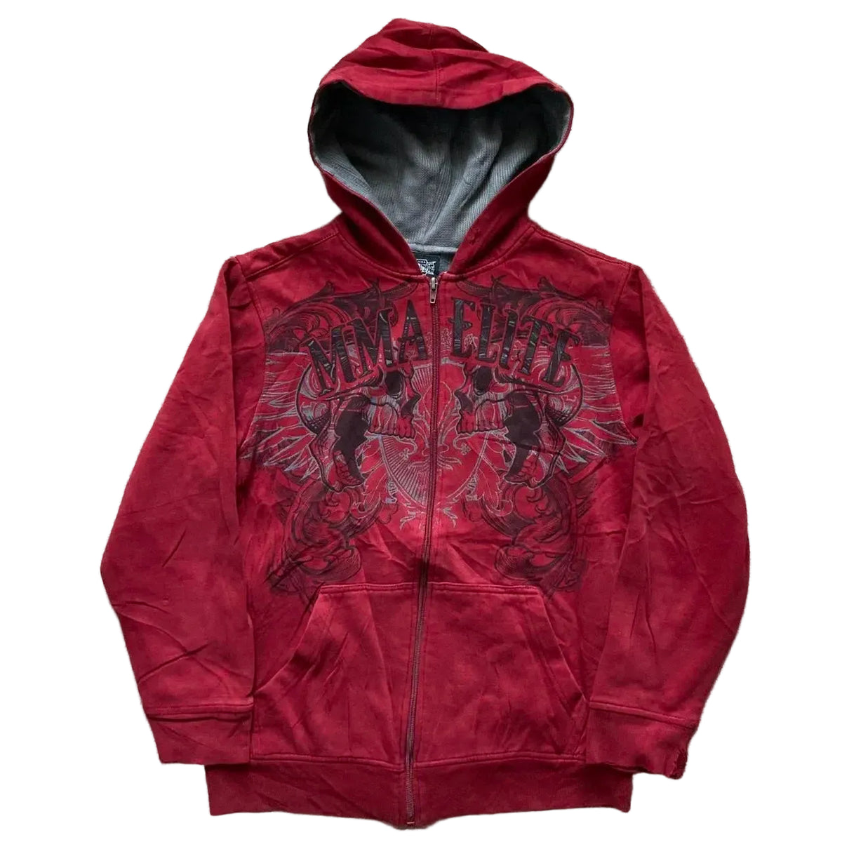 Sweat à capuche zippé et matelassé pour femme, arborant un style « Polar Fashion » américain tendance coupe ample et décontractée aux influences streetwear, hip-hop et punk — idéal pour un look unisexe ou assorti en couple.