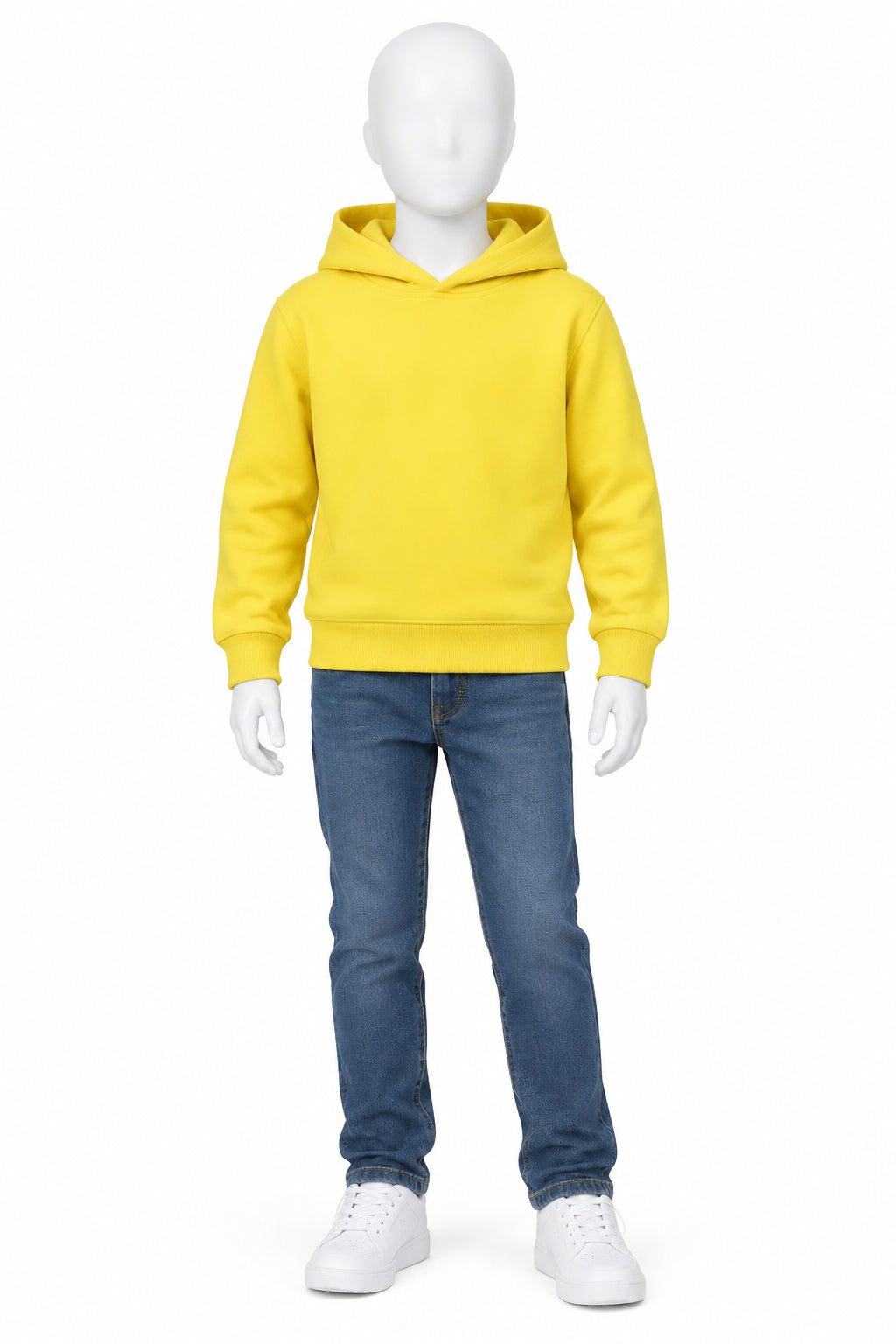 Sweat-shirt à capuche uni pour enfants (garçons et filles) en pur coton – Nouveauté printemps-automne