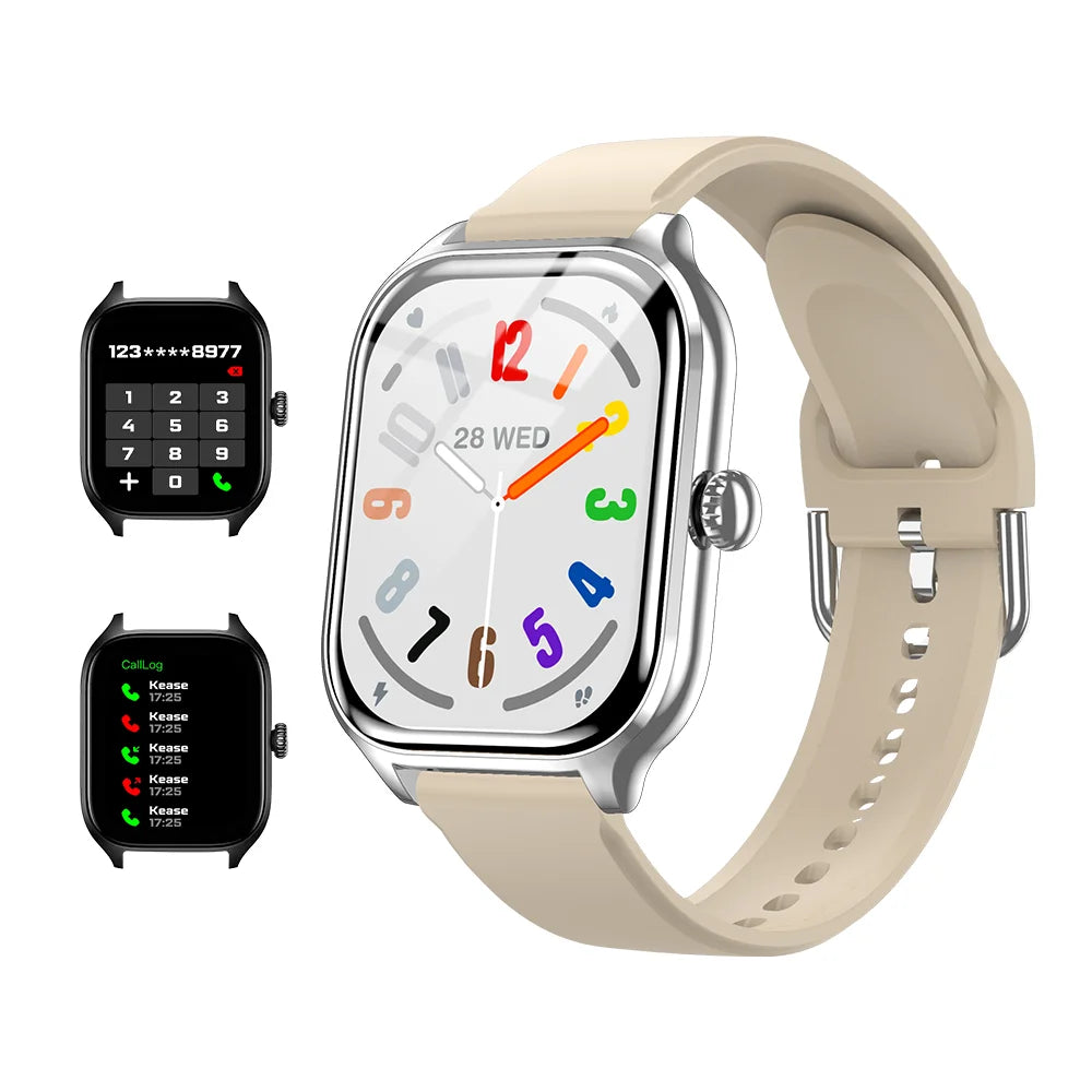 Nouvelle montre connectée LAXASFIT H9 Pro Max : appels via le cadran, suivi des calories, surveillance de la fréquence cardiaque et de l'oxygénation (SpO2), Bluetooth.