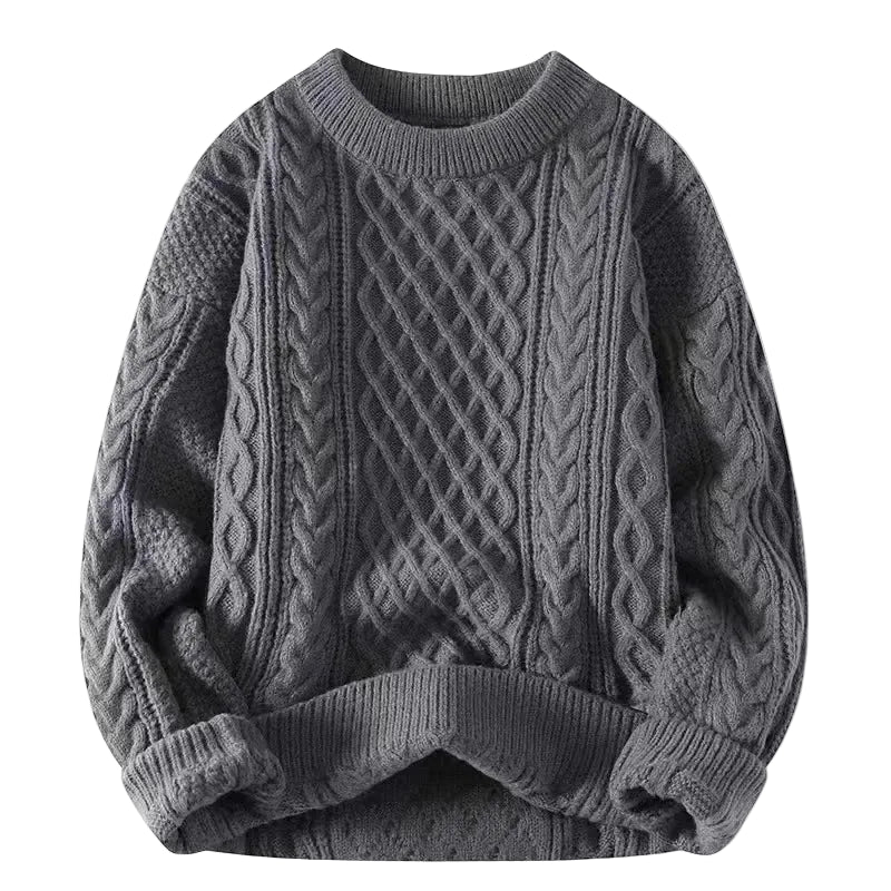 Pull pour homme Automne-Hiver  – Pull rayé décontracté