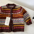 Nouveauté enfant (printemps, automne, hiver) : gilet en maille rétro pour bébés, garçons et filles, avec jeu de couleurs.