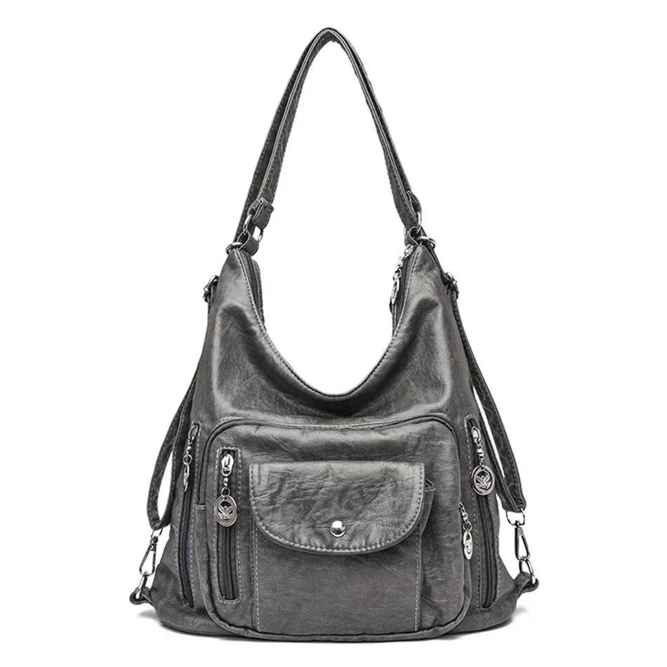 Sac à dos de luxe en cuir pour femme – Idéal pour les cours, les voyages et le quotidien