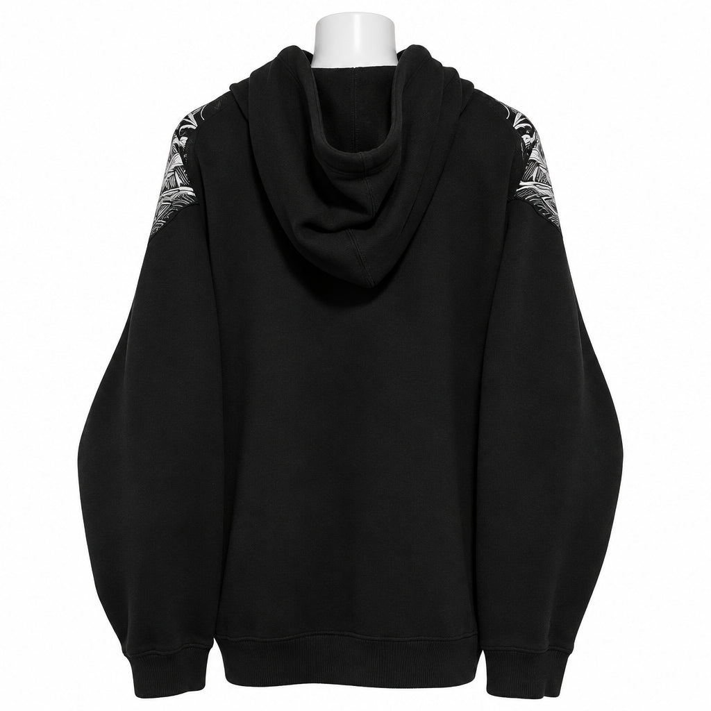 Sweat à capuche zippé et matelassé pour femme, arborant un style « Polar Fashion » américain tendance coupe ample et décontractée aux influences streetwear, hip-hop et punk — idéal pour un look unisexe ou assorti en couple.